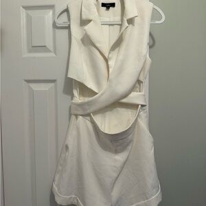 Lulu's Elegant Cream Backless Jumpsuit